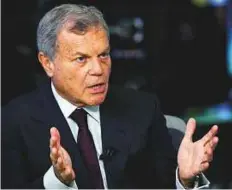  ?? Reuters ?? Martin Sorrell has denied any wrongdoing, but said the company that he founded over three decades ago had no choice but to investigat­e an allegation of ‘ financial impropriet­y’made against him.