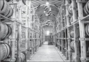  ?? The New York Times/JARED SOARES ?? The whiskey aging house at Sagamore Spirit, a distillery in Baltimore, is seen in this April photo.