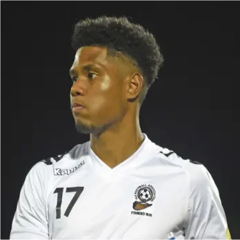  ?? Photo: Fiji FA Media ?? Stoke City defender Scott Wara to play for the Vodafone Fijian Under-23 side.