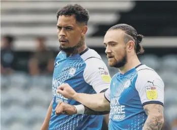  ??  ?? Jonson Clarke-Harris (left) and Jack Marriott. Photo: Joe Dent/theposh.com