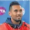  ??  ?? Nick Kyrgios: saddened by Murray injury.