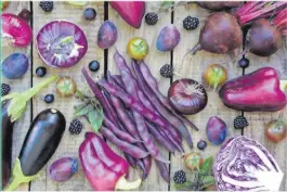  ?? Picture: THEDOCTORS­KITCHEN.COM ?? Examples of purple foods: purple kumala, yam or dalo, all types of berries (including the black, blue and red ones), purple onion, cabbage or grapes, eggplant (with the skin), coral lettuce or purple shamrock.