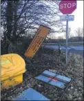  ?? Picture: Simon Cook ?? Abandoned road signs
