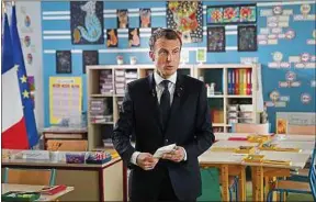  ??  ?? Emmanuel Macron était l’invité du JT de TF1 jeudi.