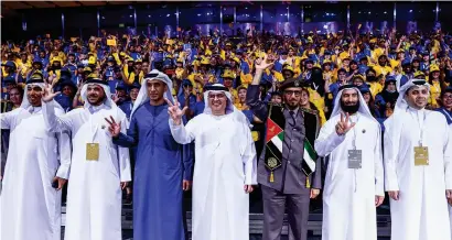 ?? ?? The award ceremony at the Dubai World Trade Centre honoured 36 companies and 94 workers. — supplied photo