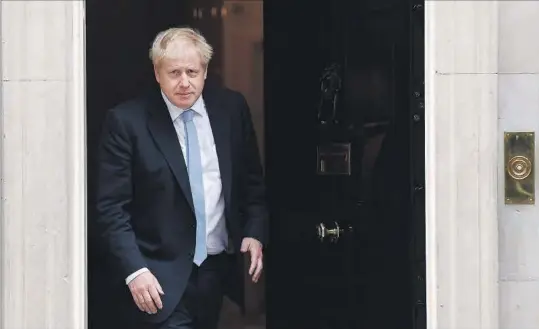  ?? REUTERS ?? El primer ministro británico, Boris Johnson.