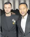  ?? Donato Sardella
WireImage ?? DIOR HOMME creative director Kris van Assche, left, and singer John Legend.