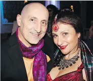  ??  ?? Coach Romeo Lakovic and team manager Christina Artinian sported their Bollywood best for the hockey hootenanny.