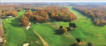  ?? PHOTO COURTESY OF CULVERATHL­ETICS.COM ?? The Culver Academy golf course was voted the fourth-best course in Indiana by GOLF Magazine. Here is an overhead shot of some of the course.