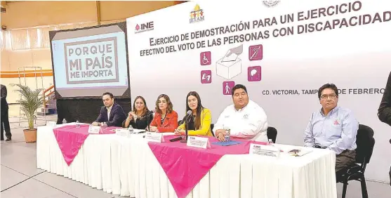  ?? CORTESÍA ?? La consejera nacional del instituto estuvo en diversos eventos en Ciudad Victoria.