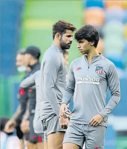  ?? FOTO: AP ?? Joao Félix supera en sus números a otros jugadores que explotaron de rojiblanco como es el caso de su compañero Diego Costa