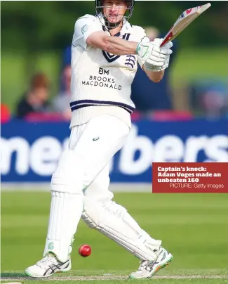  ?? PICTURE: Getty Images ?? Captain’s knock: Adam Voges made an unbeaten 160