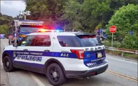  ?? Broughton Fire Dept. ?? Crews from Stations 270 and 271 of the Broughton Volunteer Fire Department responded to a UTV crash in the area of Piney Fork and Snowden roads in South Park on Sunday. Kyle Stramaski, of Munhall, was killed in the crash.