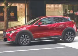 ??  ?? Mazda says the 2019 CX-3 CUV combines Japanese aesthetics and a refined Skyactiv-G 2.0-litre engine along with “exquisite and edgy” updates.