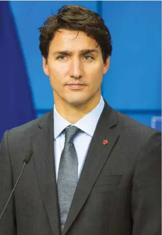  ??  ?? Justin Trudeau Prime minister of canada