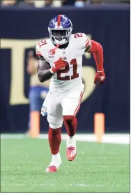  ?? Tyler Kaufman / Associated Press ?? New York Giants free safety Jabrill Peppers in action against the New Orleans Saints on Oct. 3.