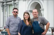  ??  ?? Adding to the Ballinwill­in House experience were, from left: Anthony O’Toole, Euro-Toques Ireland, Sharon Noonan, Best Possible Taste and chef Bryan McCarthy of Greene’s and Bao Boi.