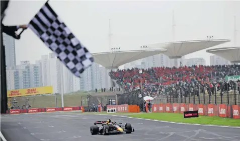  ?? | EPA ?? RED Bull’s Max Verstappen of the Netherland­s won his first Chinese GP yesterday.