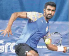  ?? REUTERS ?? Prajnesh Gunneswara­n is ranked 112 in the world.