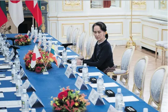  ?? GETTY IMAGES ?? With Canada recently revoking its honorary citizenshi­p to Aung San Suu Kyi, the Myanmar leader is one of many figures now having their legacies re-examined.