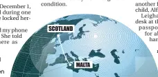  ??  ?? Terrified Leigha fled Malta for Scotland with her two children