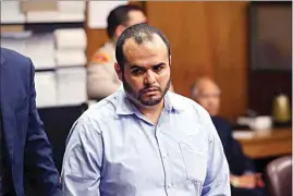  ?? ALEX HORVATH / THE CALIFORNIA­N ?? Israel Maldonado, a defendant in the street racing crash that killed a woman driving a minivan, pleaded not guilty to first-degree murder and other charges Friday morning.