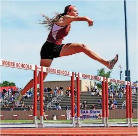  ?? THE OKLAHOMAN] [PHOTO BY NATE BILLINGS, ?? Purcell's Haylee Swayze finished first in four regional events last week.