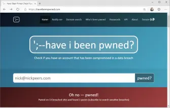  ??  ?? Don’t panic if you find your email address appears in various site breaches – just make sure your passwords have been changed.