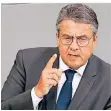  ?? FOTO: DPA ?? Sigmar Gabriel im Deutschen Bundestag.