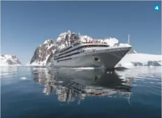  ?? Photo: WWW.THEWHITECO­NTINENT.COM ?? 4 4. Cruise the Antarctic Peninsula on the Boreal ship