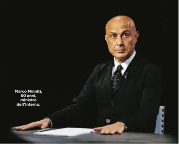  ??  ?? Marco Minniti, 60 anni, ministro dell’Interno.