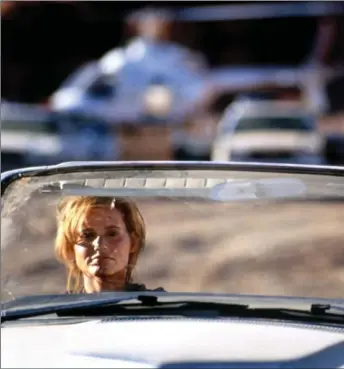  ??  ?? Geena Davis and Susan Sarandon star in Thelma and Louise as two friends who aim to put their humdrum existences behind them during a weekend road trip