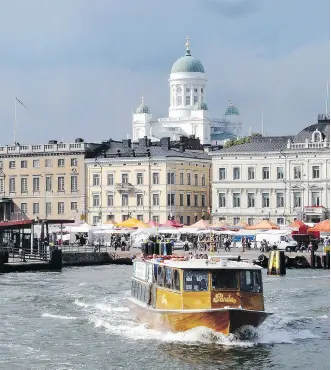  ?? RICK STEVES ?? Helsinki has grown up around its busy harbour, filled with ferries and cruise ships, overlooked by the gleaming white Lutheran Cathedral, one of many beautiful and diverse churches in the Finnish capital.