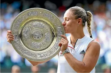  ?? GETTY IMAGES ?? Angelique Kerber is the first German woman to win Wimbledon since Steffi Graff in 1996.