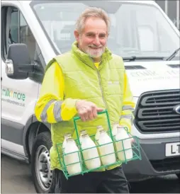  ??  ?? Milkman Philip Collins, 64, is retiring after 43 years