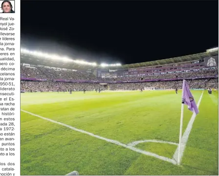  ??  ?? NOCHE MÁGICA. Zorrilla será el escenario de un partido que despierta mucha ilusión.