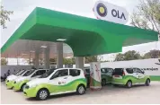  ??  ?? Growing the number of electric vehicles on Ola’s platform is part of the terms SoftBank has put forth for the funding