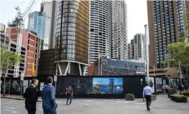  ?? Photograph: Jessica Hromas/The Guardian ?? The One Circular Quay developmen­t, linked to the exiled billionair­e Huang Xiangmo.