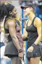  ?? John G. Mabanglo EPA ?? SERENA WILLIAMS, left, and Vitalia Diatchenko played 37 minutes before Diatchenko quit.