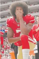  ?? | AP ?? Quarterbac­k Colin Kaepernick remains unsigned after opting out of his 49ers contract in March.