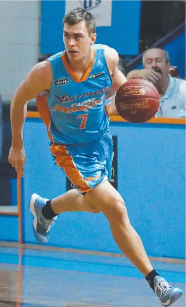  ?? BIG CONTRIBUTI­ON: Key Cairns Marlins’ player Anthony Fisher. Picture: BRENDAN RADKE ??