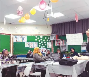  ?? (Abraham Initiative­s’ Safe Communitie­s Project) ?? ARAB-ISRAELI WOMEN take part in a course in Jisr az-Zarqa.
