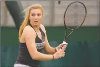  ?? Submitted photo ?? FRESHMAN RAZORBACK: Lakeside graduate Tatum Rice is 11-1 with her doubles partner this spring for the Arkansas Razorbacks in her first season in Fayettevil­le.