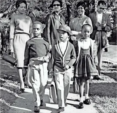  ??  ?? On Oct. 3, 1961, 13 black first-graders entered four of Memphis’ previously all-white schools, marking the beginning of the Board of Education’s integratio­n plan for the city’s public school system. The children transferre­d to Bruce School were, from...