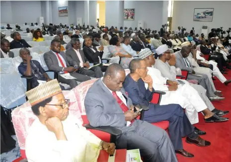  ??  ?? Participan­ts at the 14th Daily Trust Dialogue in Abuja yesterday