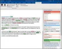  ??  ?? Der neue Duden Korrektor zeigt Rechtschre­ib- und Grammatikf­ehler nun rechts in einer Leiste an.