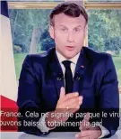  ??  ?? Ritorno alla normalità. Il presidente francese Macron
AFP