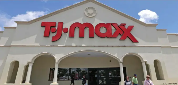  ??  ?? A T.J. Maxx store.