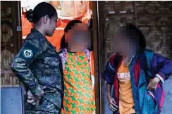  ?? ?? PREGNANT REBELS — Two pregnant high-ranking New People’s Army (NPA) rebels surrendere­d to government forces in Siaton, Negros Occidental on Monday, December 18. (Photo courtesy of 11th IB)