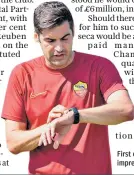  ?? ?? First choice: Paulo Fonseca impressed with Roma